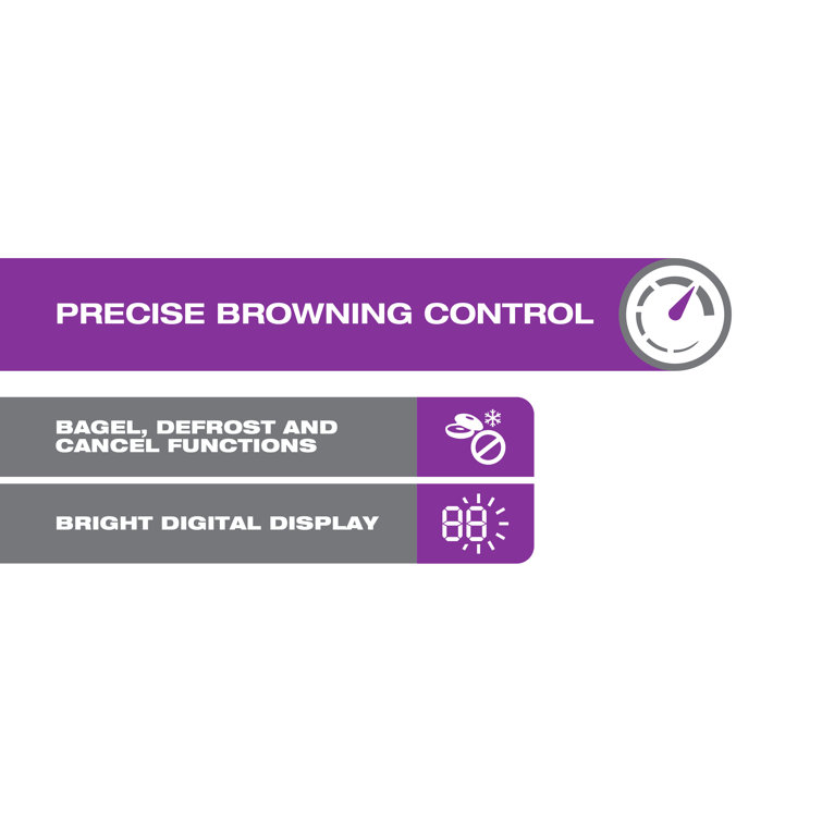 Salton 4 Slice Digital Toaster & Reviews Wayfair Canada